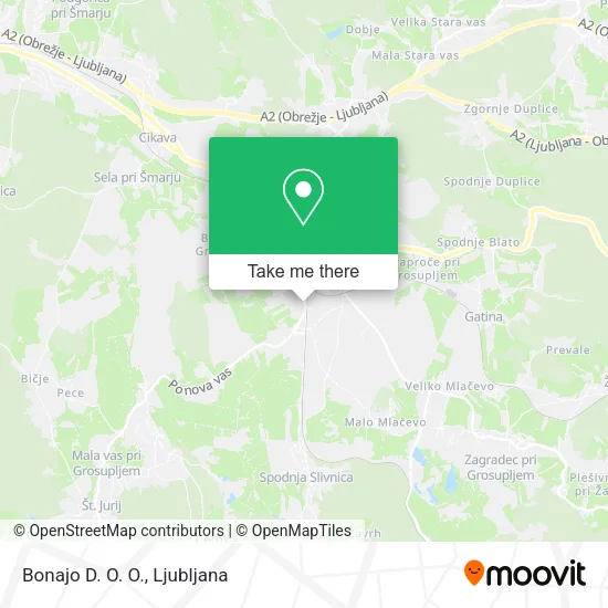 Bonajo D. O. O. map