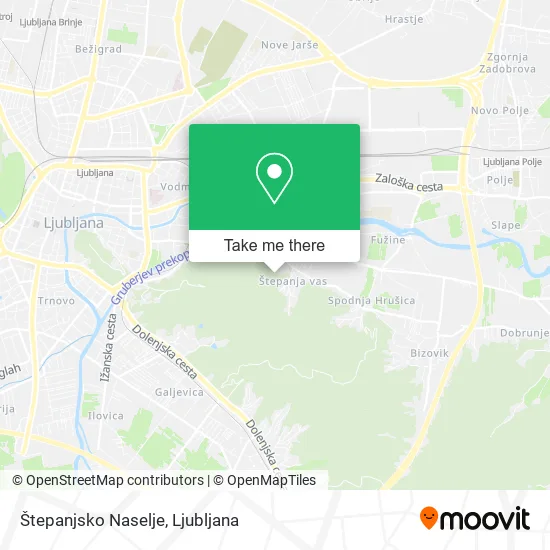 Štepanjsko Naselje map