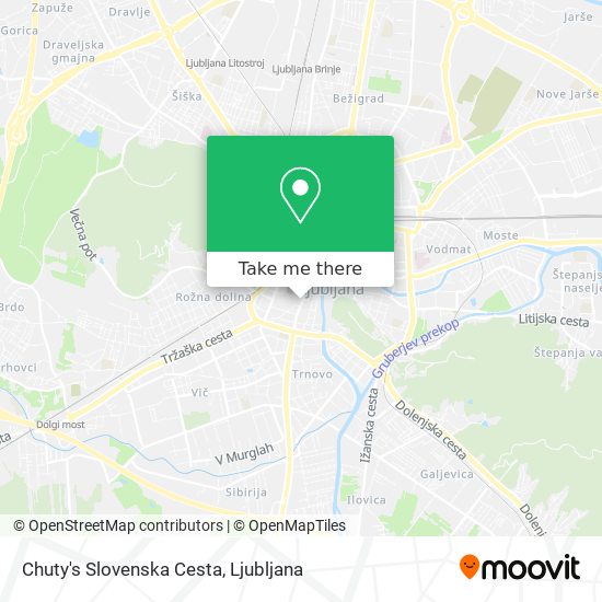 Chuty's Slovenska Cesta map