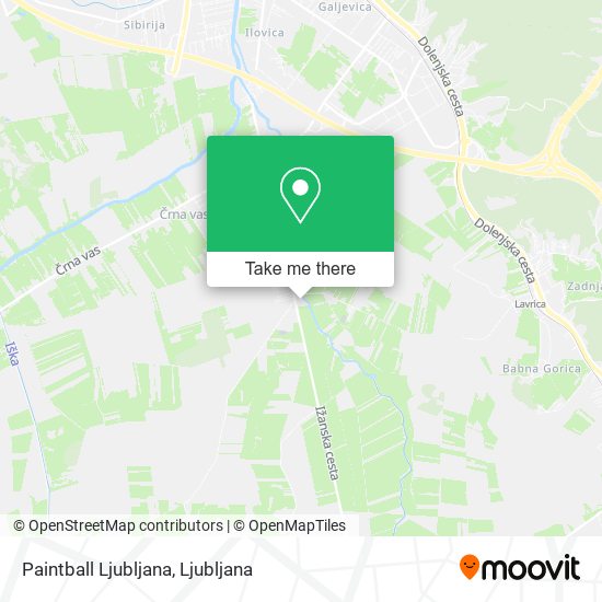 Paintball Ljubljana map