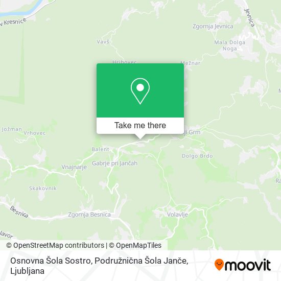 Osnovna Šola Sostro, Podružnična Šola Janče map