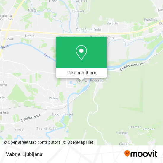 Vabrje map