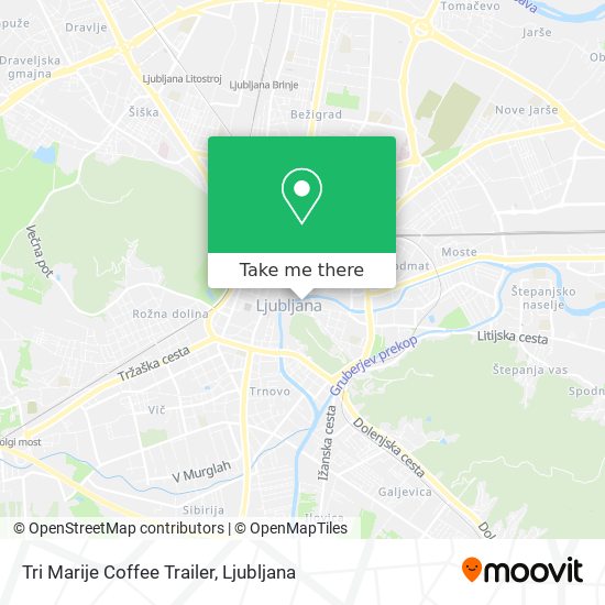 Tri Marije Coffee Trailer map