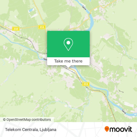 Telekom Centrala map