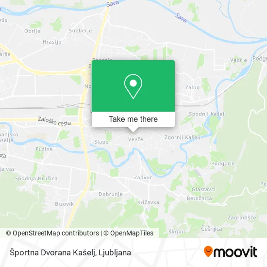Športna Dvorana Kašelj map