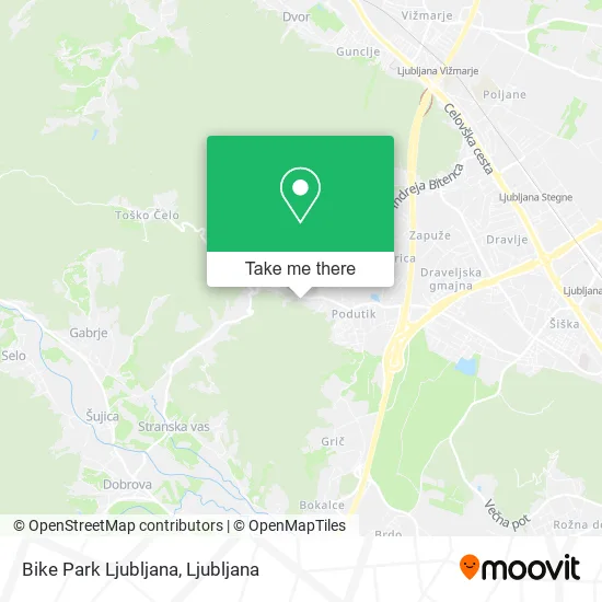Bike Park Ljubljana map