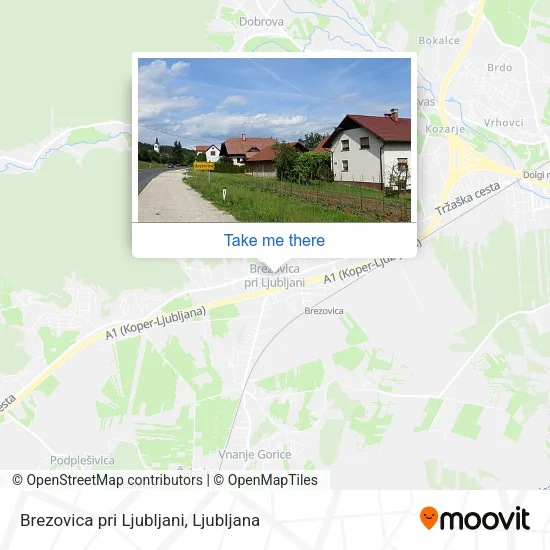 Brezovica pri Ljubljani map