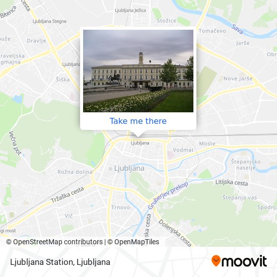 Ljubljana Station map