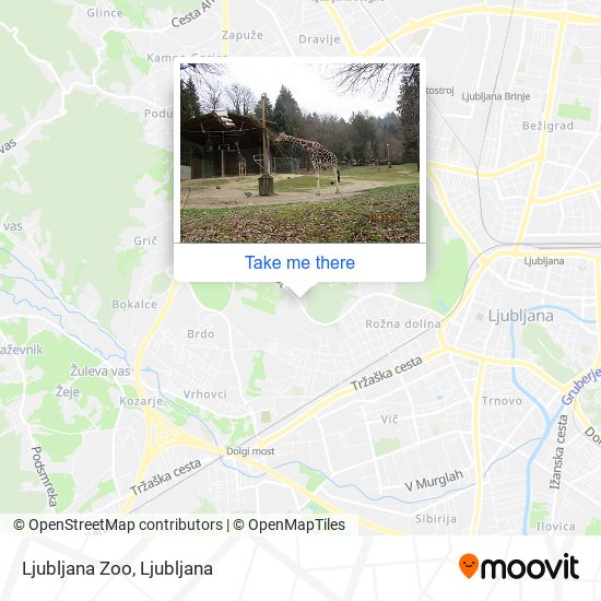 Ljubljana Zoo map