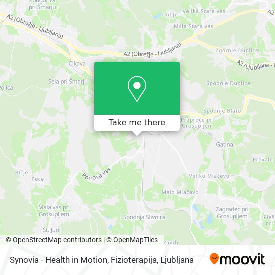 Synovia - Health in Motion, Fizioterapija map