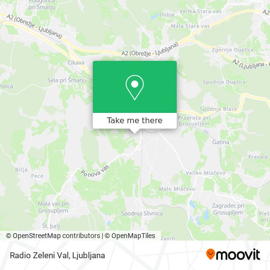 Radio Zeleni Val map