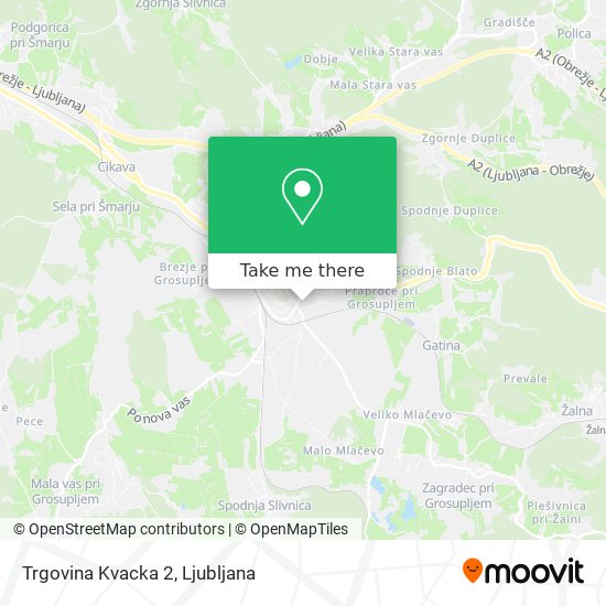 Trgovina Kvacka 2 map