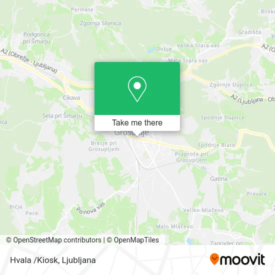 Hvala /Kiosk map