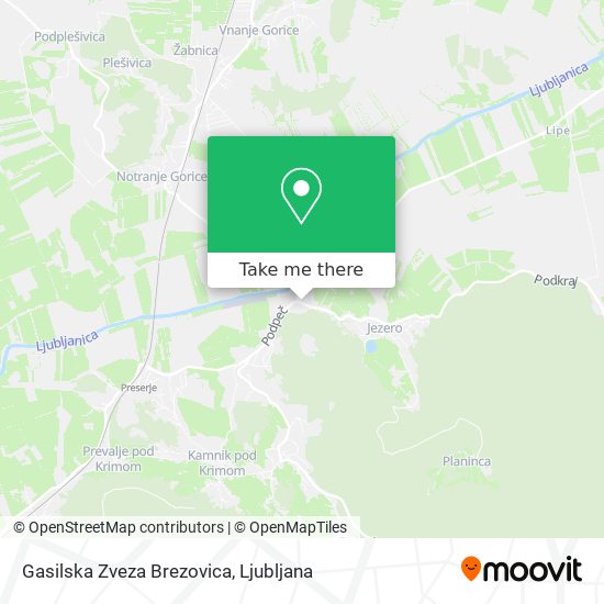 Gasilska Zveza Brezovica map