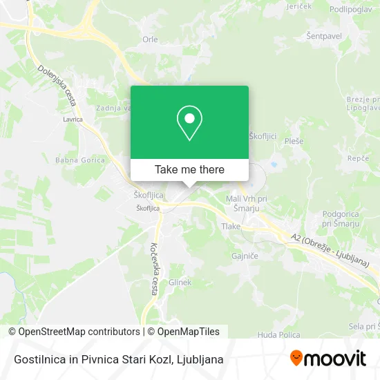 Gostilnica in Pivnica Stari Kozl map