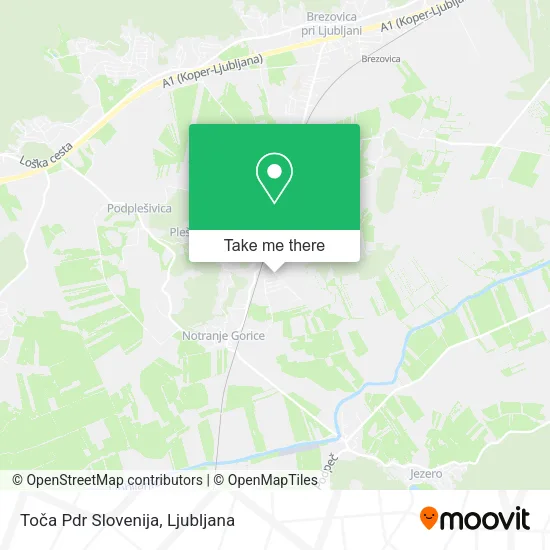 Toča Pdr Slovenija map