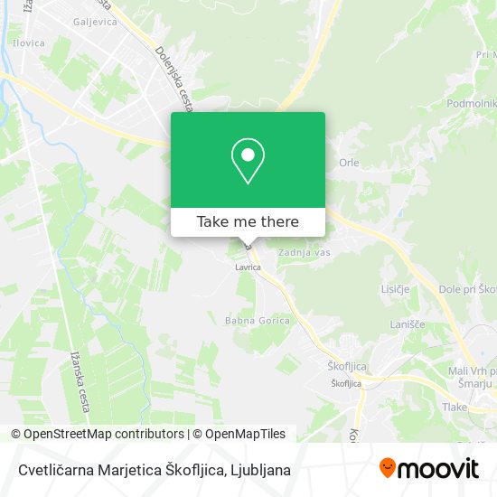 Cvetličarna Marjetica Škofljica map