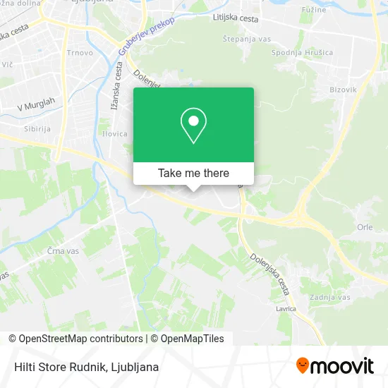 Hilti Store Rudnik map