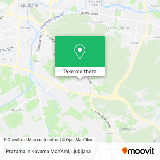 Pražarna in Kavarna Mon'Ami map