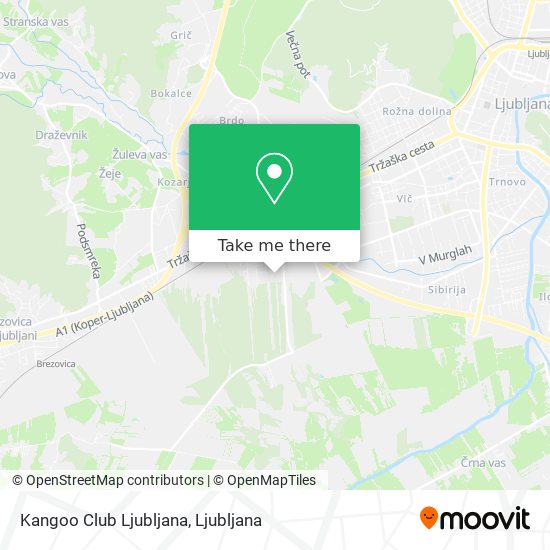Kangoo Club Ljubljana map