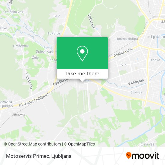 Motoservis Primec map