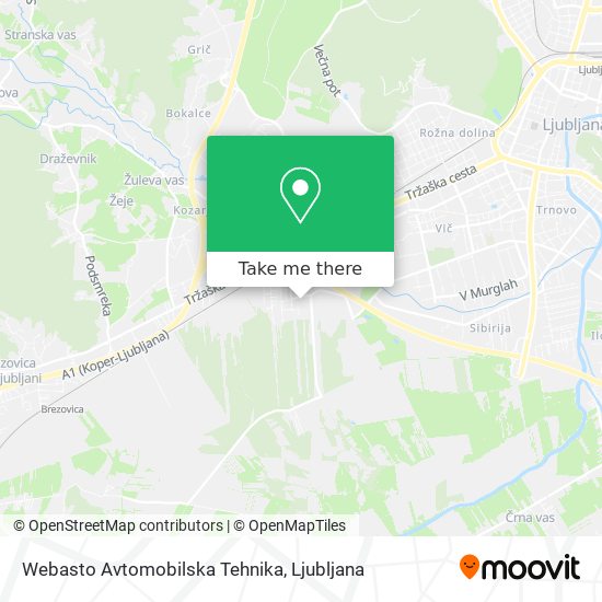 Webasto Avtomobilska Tehnika map