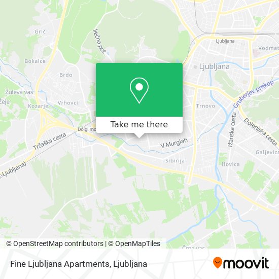Fine Ljubljana Apartments map