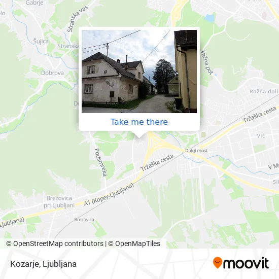 Kozarje map
