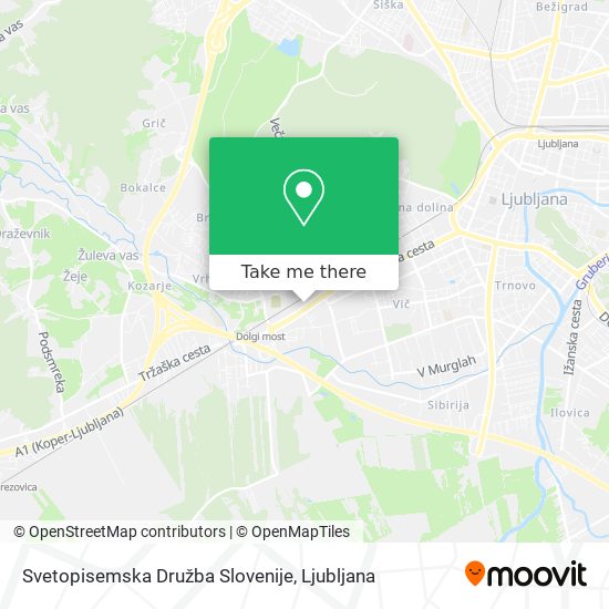 Svetopisemska Družba Slovenije map