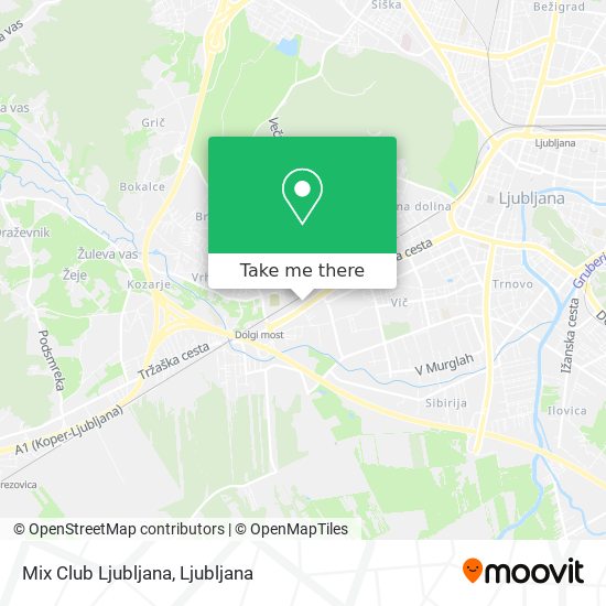 Mix Club Ljubljana map