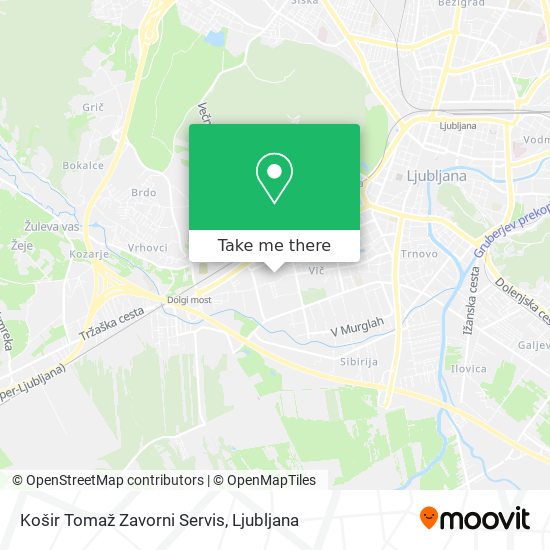 Košir Tomaž Zavorni Servis map