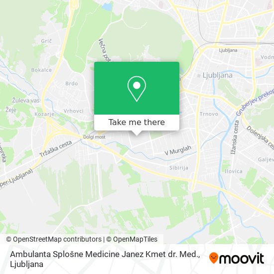 Ambulanta Splošne Medicine Janez Kmet dr. Med. map