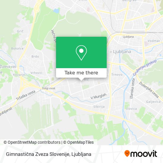 Gimnastična Zveza Slovenije map