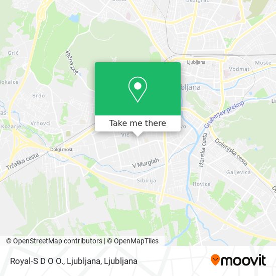 Royal-S D O O., Ljubljana map