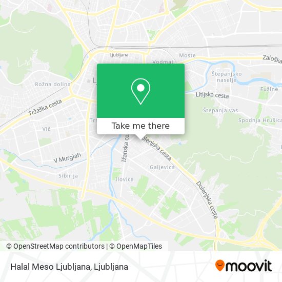 Halal Meso Ljubljana map