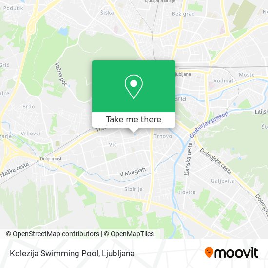 Kolezija Swimming Pool map