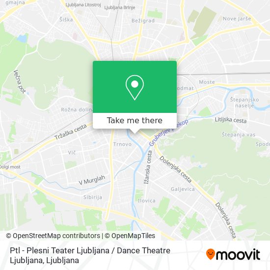 Ptl - Plesni Teater Ljubljana / Dance Theatre Ljubljana map