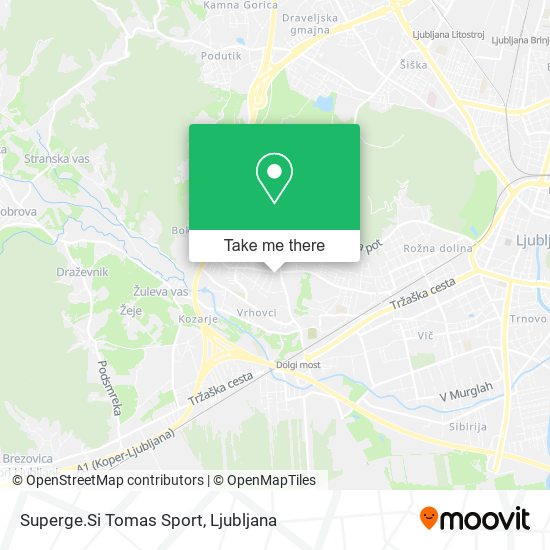 Superge.Si Tomas Sport map