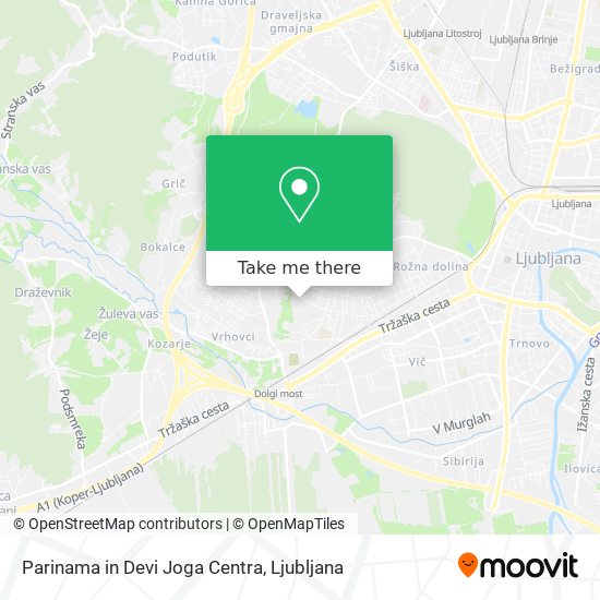 Parinama in Devi Joga Centra map