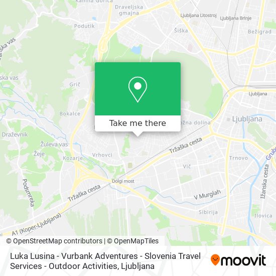 Luka Lusina - Vurbank Adventures - Slovenia Travel Services - Outdoor Activities map