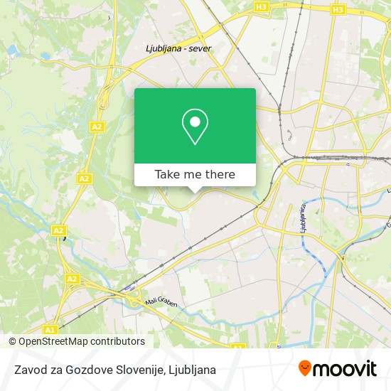 Zavod za Gozdove Slovenije map