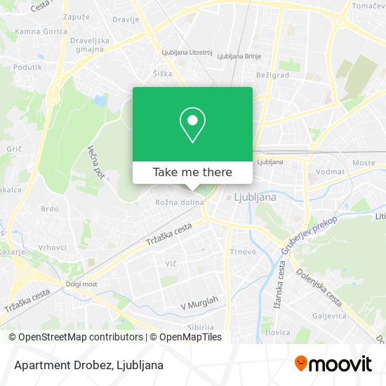 Apartment Drobez map