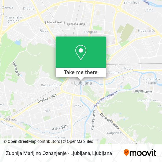Župnija Marijino Oznanjenje - Ljubljana map