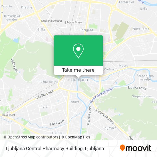 Ljubljana Central Pharmacy Building map