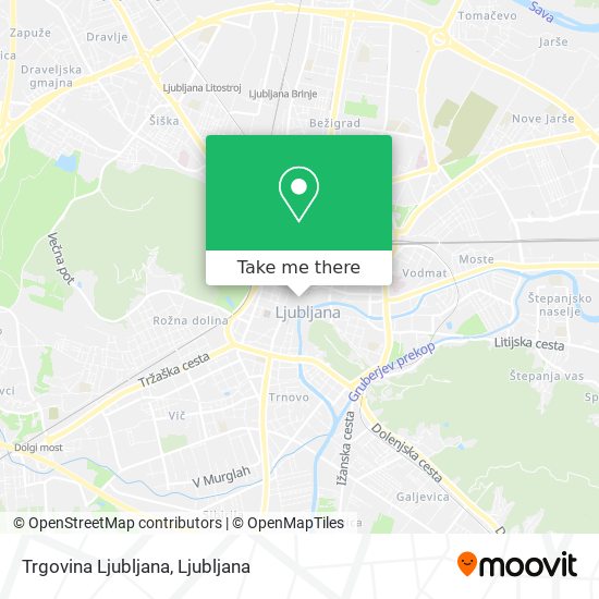 Trgovina Ljubljana map