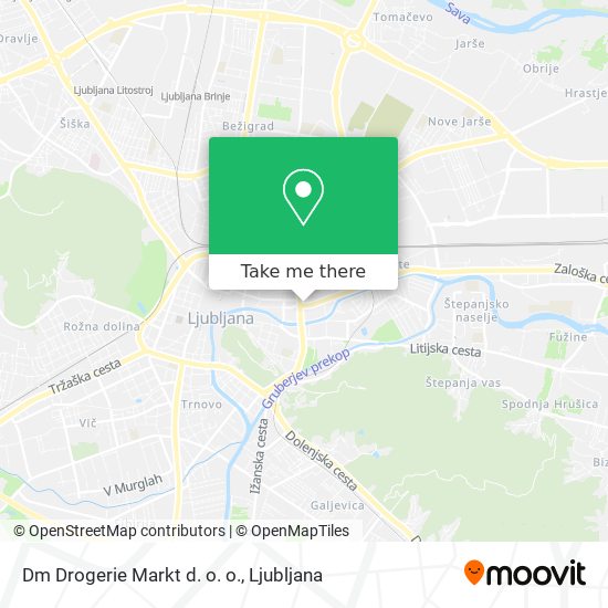 Dm Drogerie Markt d. o. o. map