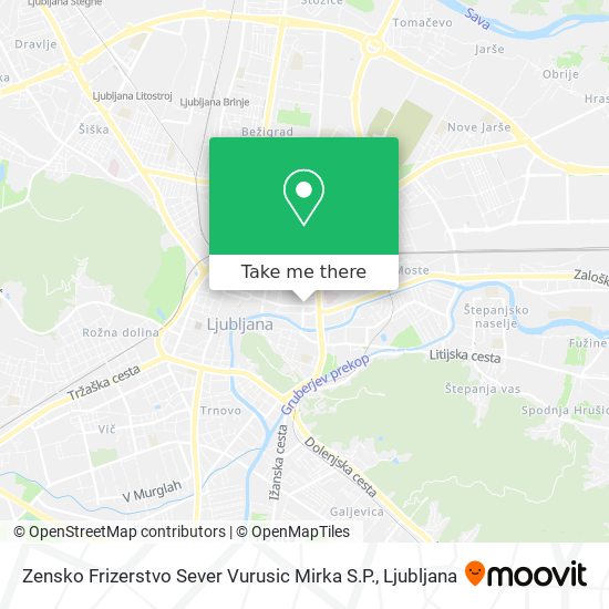 Zensko Frizerstvo Sever Vurusic Mirka S.P. map