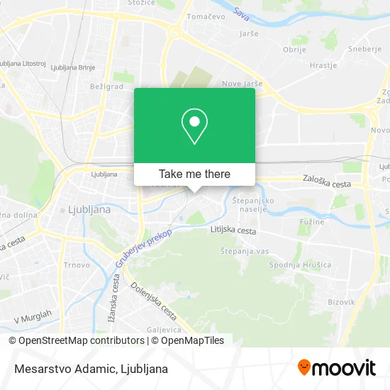 Mesarstvo Adamic map