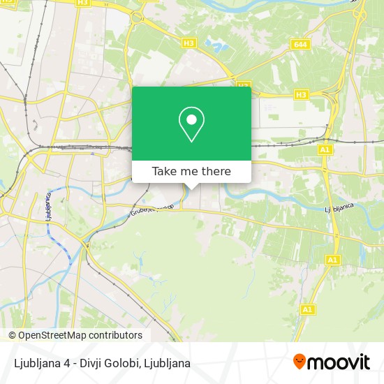 Ljubljana 4 - Divji Golobi map