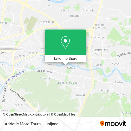 Adriatic Moto Tours map